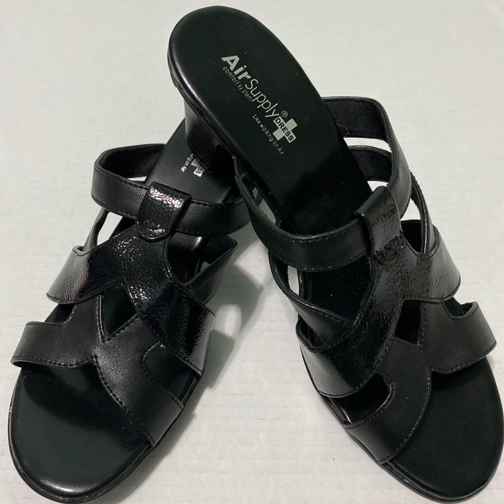 Air Supply Plus Dress Black Heels Size 8.5M